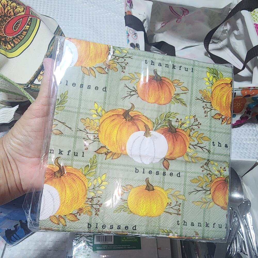 BROTHER SISTER NWT 50 CT FALL PARTY NAPKINS 2013